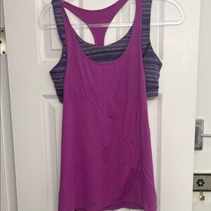 lululemon athletica Purple and Pink Tank Tops